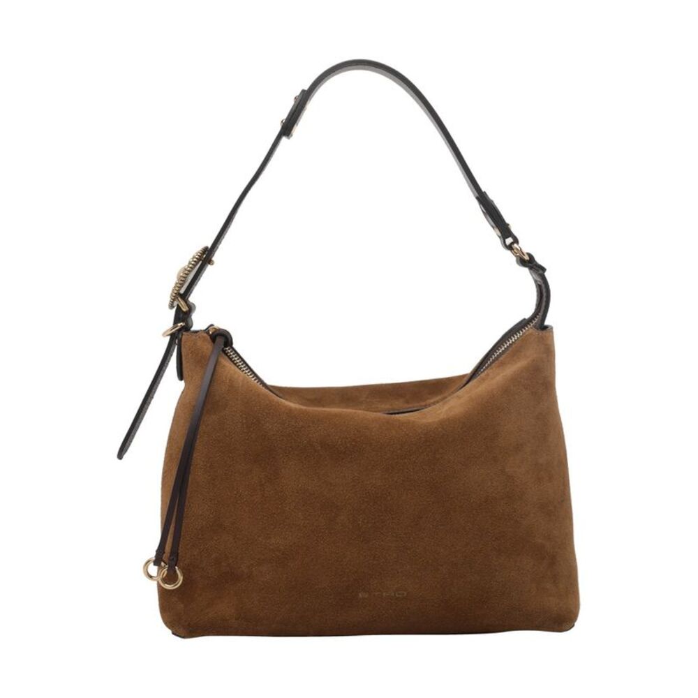 Etro Women Medium Rosette Suede Shoulder Bag